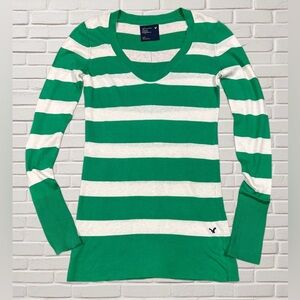 American Eagle Green Stripe Long Sleeve Tee – Elena Gilbert & Bella Swan Vibes